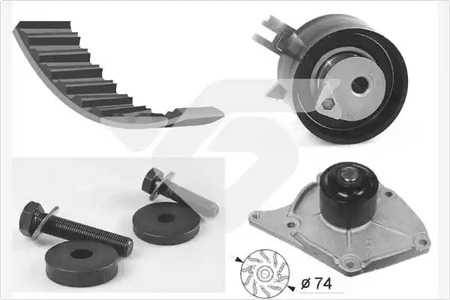 KH101WP63 HUTCHINSON Комплект ГРМ (с помпой)